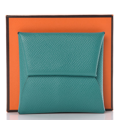 Hermes Epsom Bastia Coin Purse Bleu Paon 14 of 14