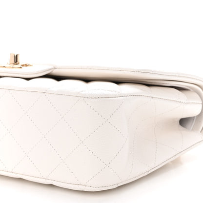 Chanel Caviar Quilted Medium Double Flap White 9 of 9