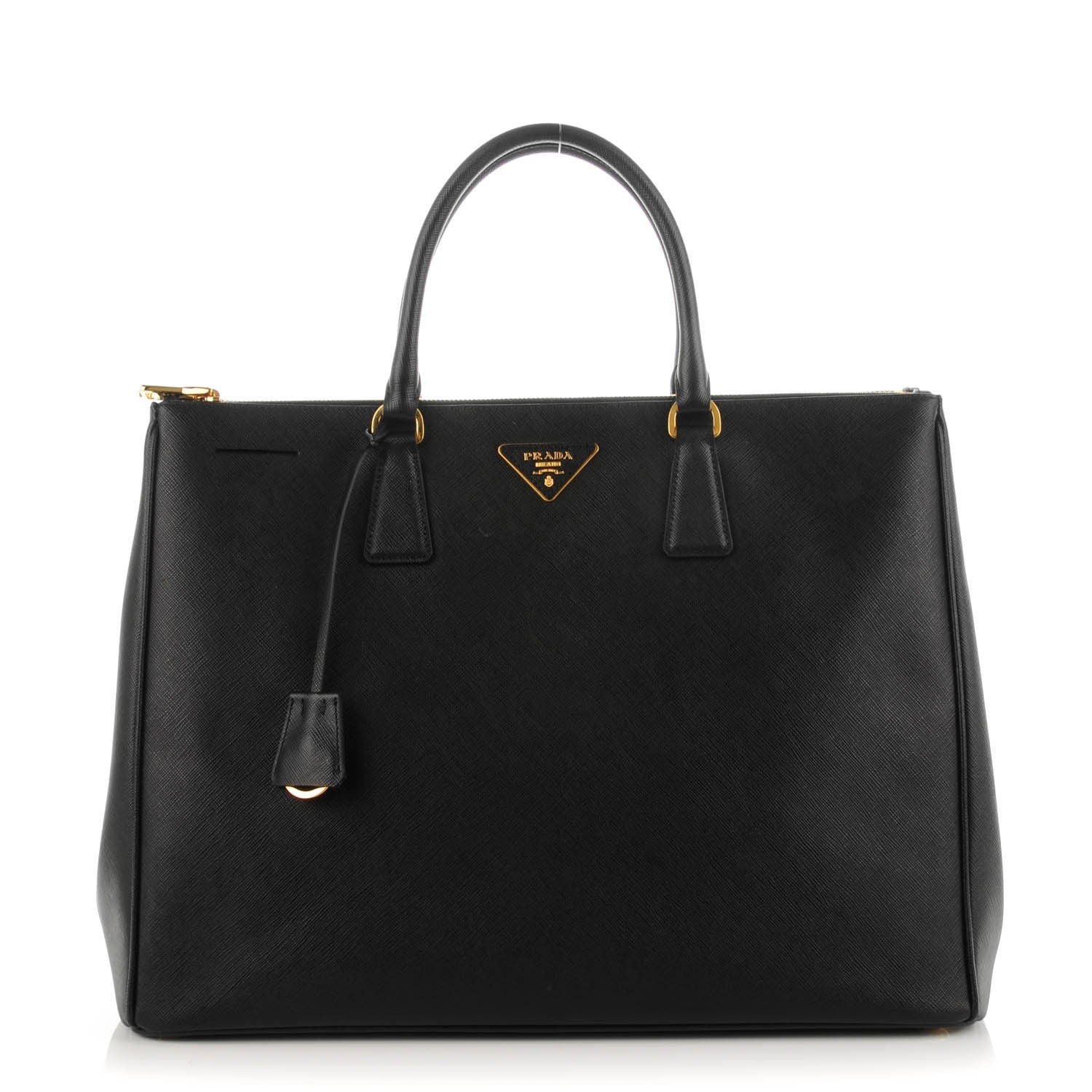 Prada Saffiano Lux Extra Large Galleria Double Zip Tote Black 1 of 8