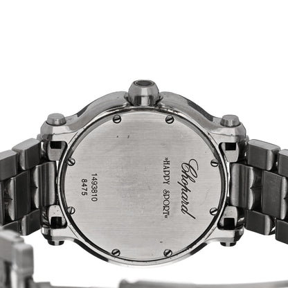 Chopard Stainless Steel 7 Diamond Bezel 36mm Happy Sport Quartz Watch 4 of 5