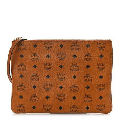 MCM Visetos Original Medium Pouch Cognac 1 of 8