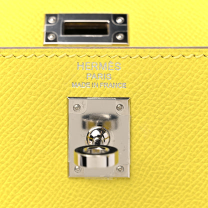 Hermes Epsom Kelly Sellier 25 Lime 6 of 10