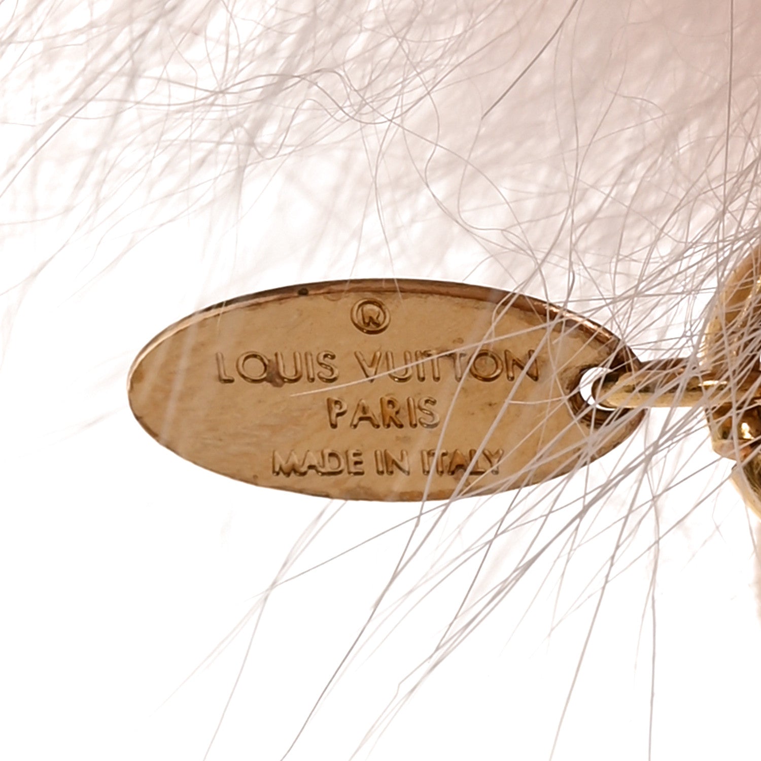 Louis Vuitton Fuzzy Bubble Bag Charm Light Pink 4 of 4