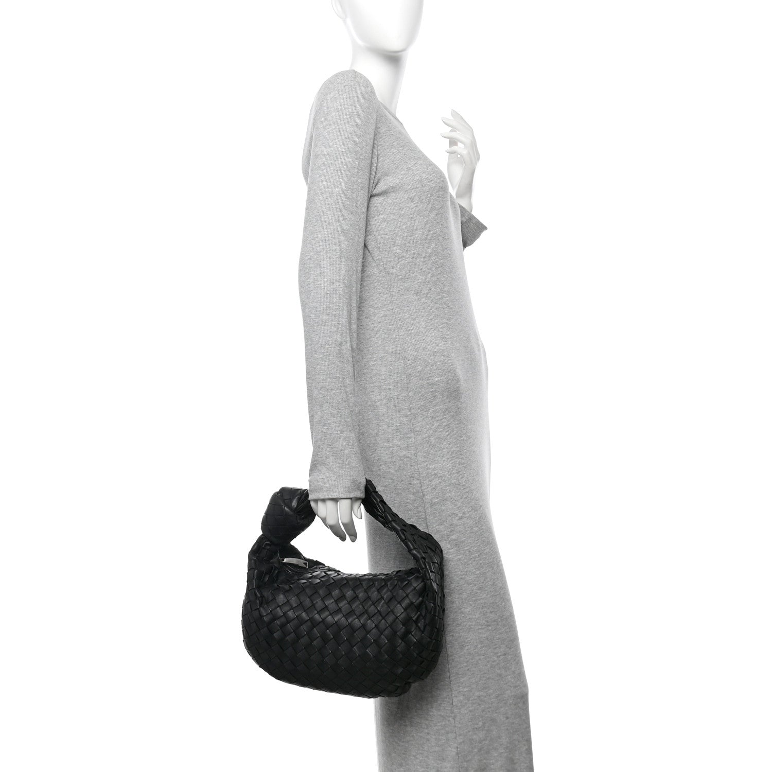 Bottega Veneta Nappa Intrecciato Teen Jodie Hobo Black 3 of 11