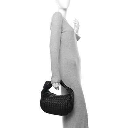 Bottega Veneta Nappa Intrecciato Teen Jodie Hobo Black 3 of 11