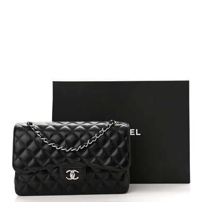 Chanel Caviar Quilted Jumbo Double Flap Black 11 of 11