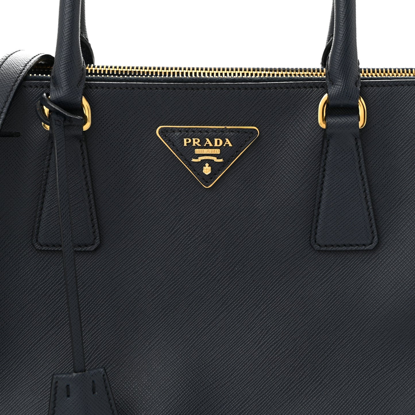 Saffiano Small Galleria Double Zip Tote Baltico