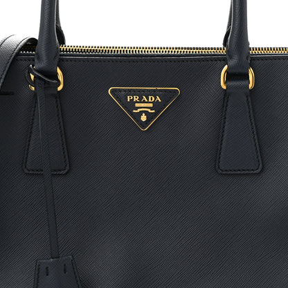 Prada Saffiano Small Galleria Double Zip Tote Baltico 9 of 14