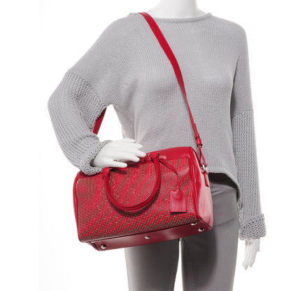 Saint Laurent Leather Studded Classic Duffle 6 Red 2 of 8