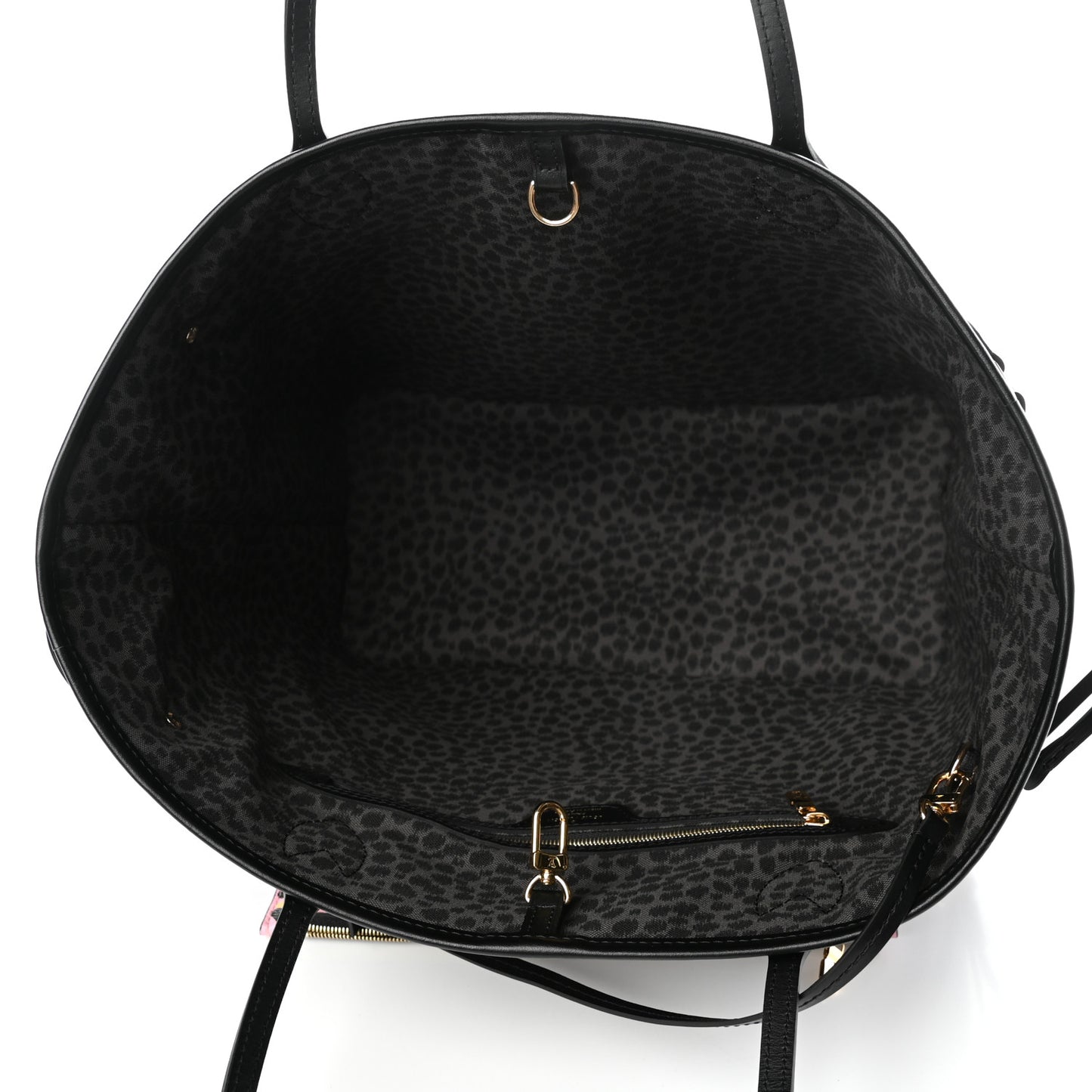 Monogram Giant Wild At Heart Neverfull MM Black