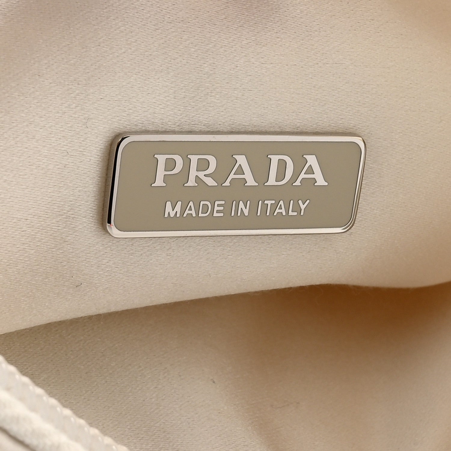 Prada Satin Crystal Mini Re-Edition 2000 Bag White 6 of 12