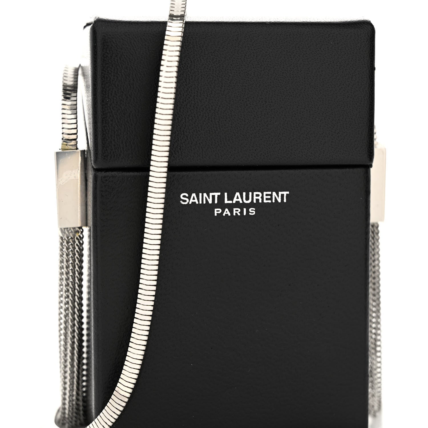 Saint Laurent Lambskin Smoking Box Crossbody Black 8 of 11