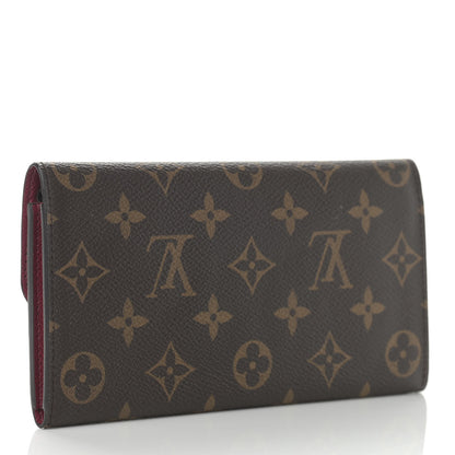 Louis Vuitton Monogram Emilie Wallet Fuchsia 3 of 9