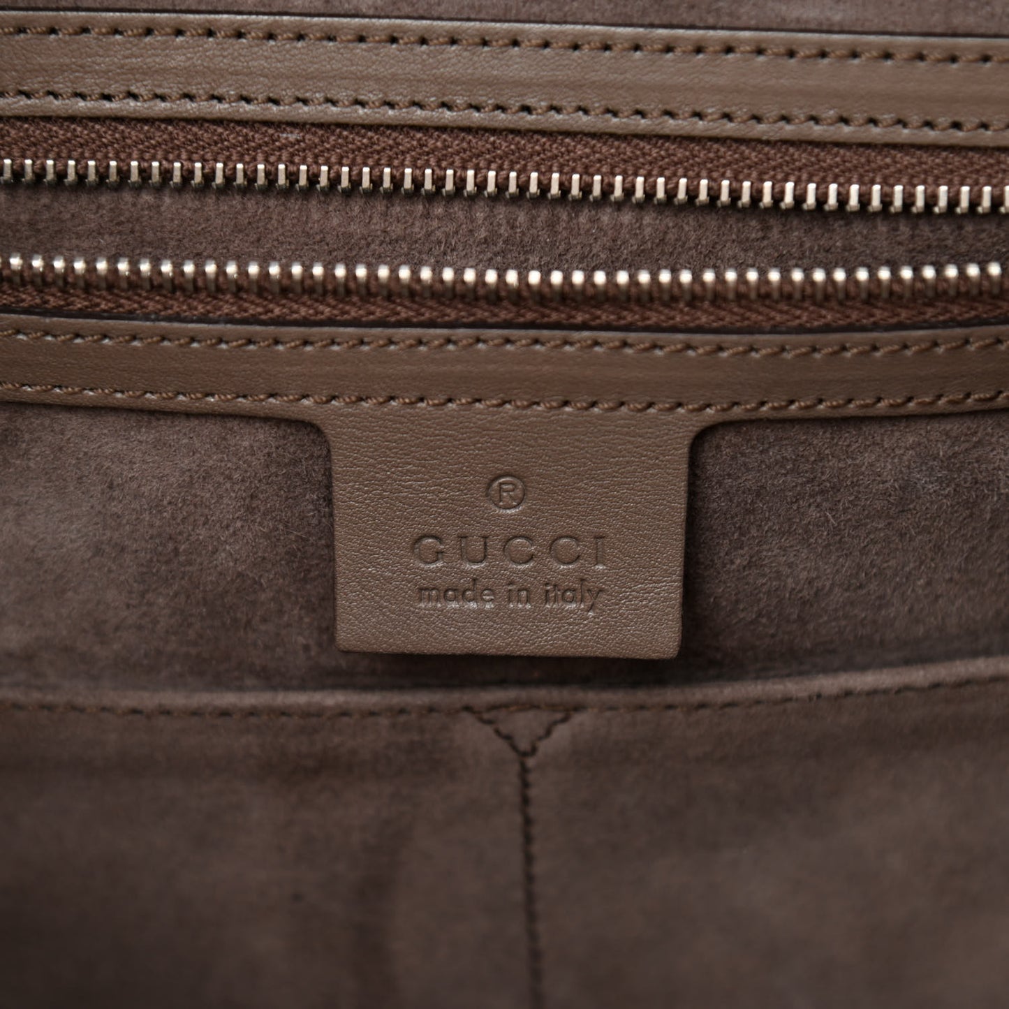 Regent Calfskin Large Lady Lock Flap Top Handle Bag Grey