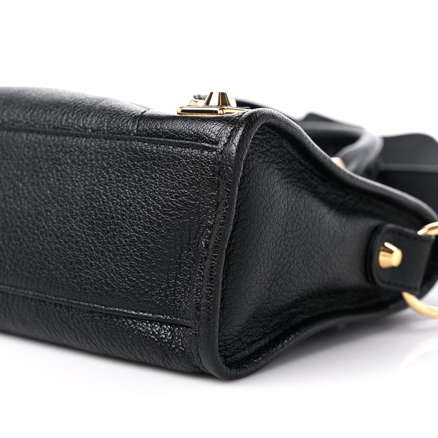 Balenciaga Chevre Gold Metallic Edge Hardware Mini City Black 10 of 10