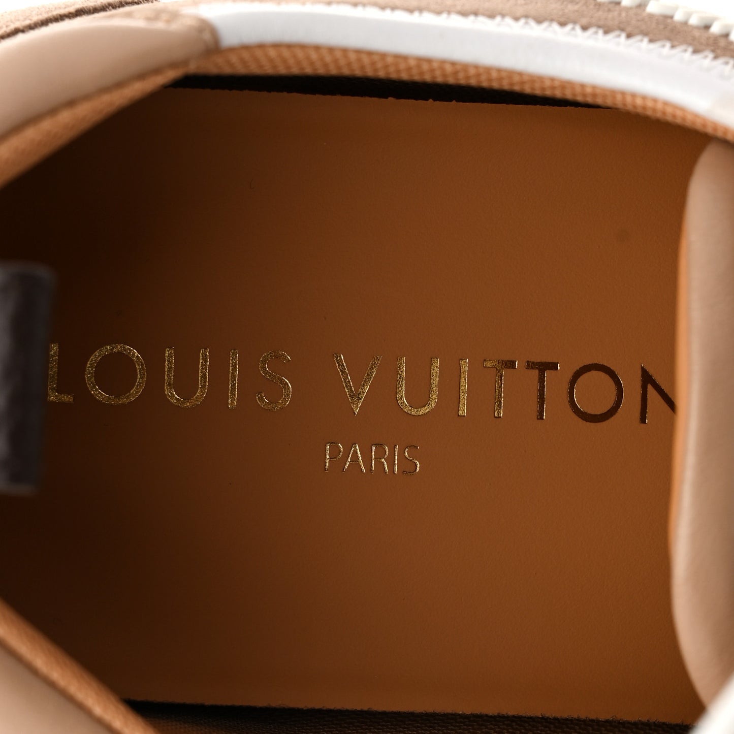 Suede Calfskin LV Sneakerina 40 Hazelnut Brown