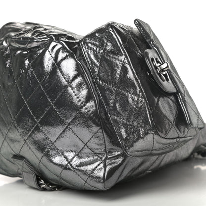 Chanel Iridescent Calfskin Large Backpack Is Back Dark Grey 10 of 11