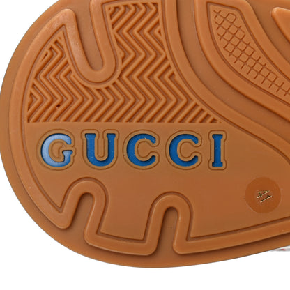 Gucci Suede Calfskin Tejus Printed Womens Ultrapace Sneakers 41 Natural Ardesia Neon Yellow 6 of 9