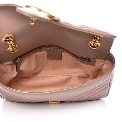Gucci Calfskin Matelasse Small GG Marmont Shoulder Bag Porcelain Rose 4 of 9