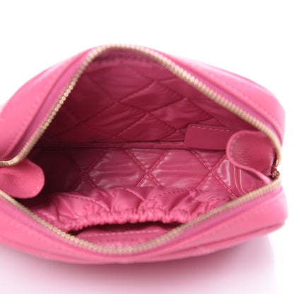 Chanel Caviar Quilted Small Curvy Pouch Cosmetic Case Pink 5 of 10