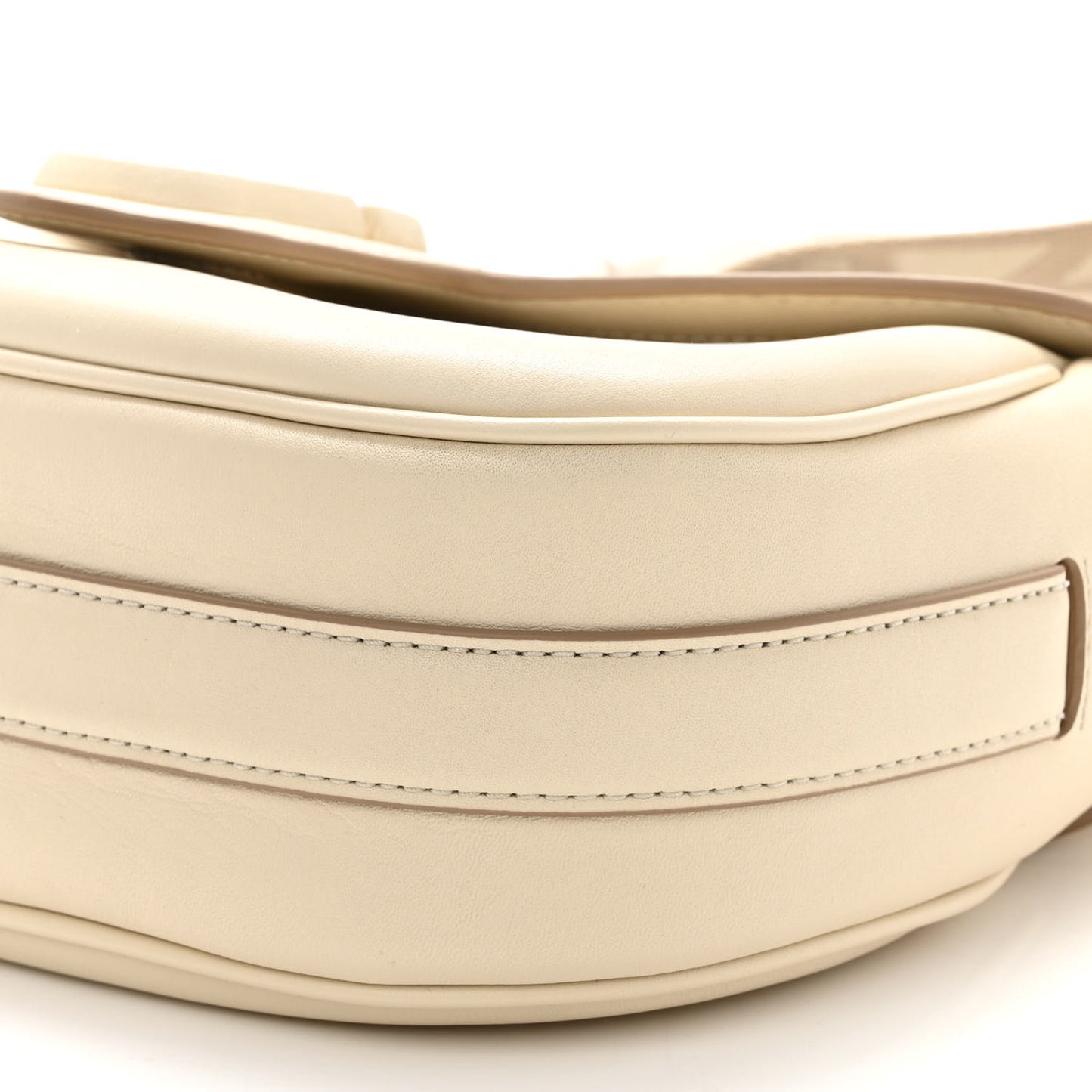 Calfskin Large The Covered J Marc Saddle Bag Cloud White