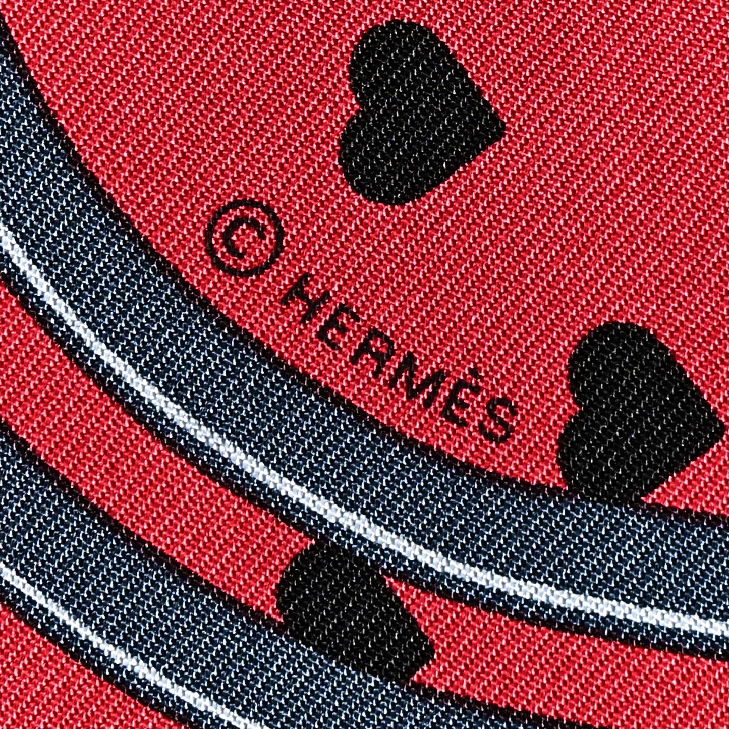 Silk Brides De Gala Love Pocket Square Canard Rouge Blanc