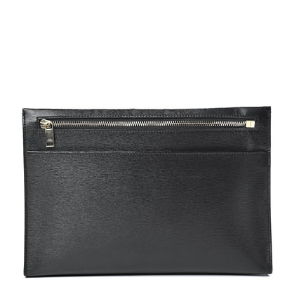 Christian Dior Calfskin Bee Pouch Black 1 of 10