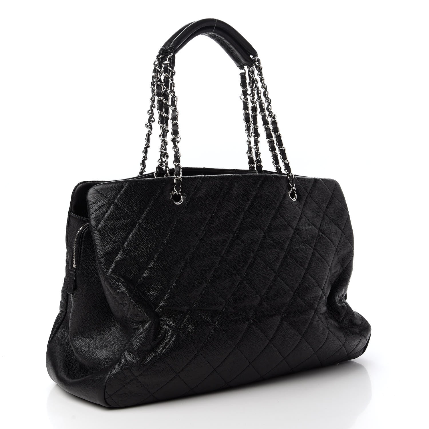 Chanel Caviar Quilted Timeless CC XL Shopping Tote Black 3 of 11