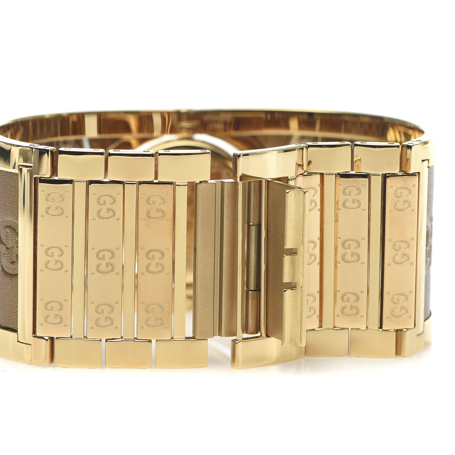Gucci Stainless Steel Calfskin 33mm Twirl Quartz Watch Bronze 7 of 8