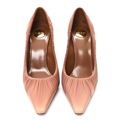 Saint Laurent Satin Emmanuelle 110 Pump 37.5 Cappuccino 3 of 10