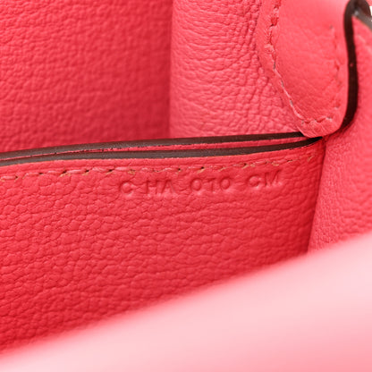 Hermes Evercolor Mini Sac Roulis Rose Azalee 7 of 10