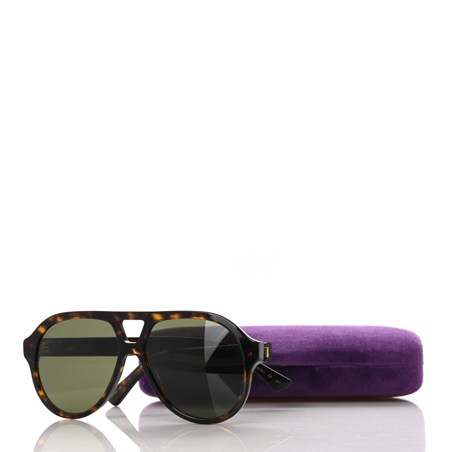 Gucci Aviator GG0159S Sunglasses Black Tortoise 9 of 9