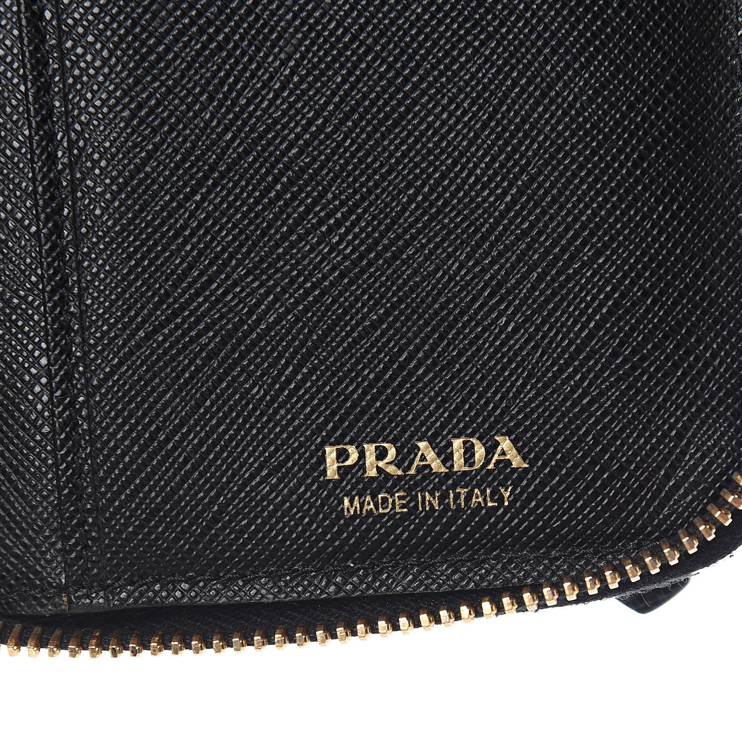 Prada Saffiano Phone Wristlet Wallet Black 6 of 7