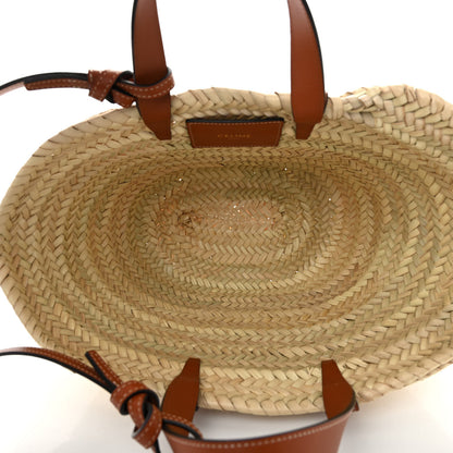 Celine Raffia Calfskin Triomphe Teen Panier Tan 7 of 10