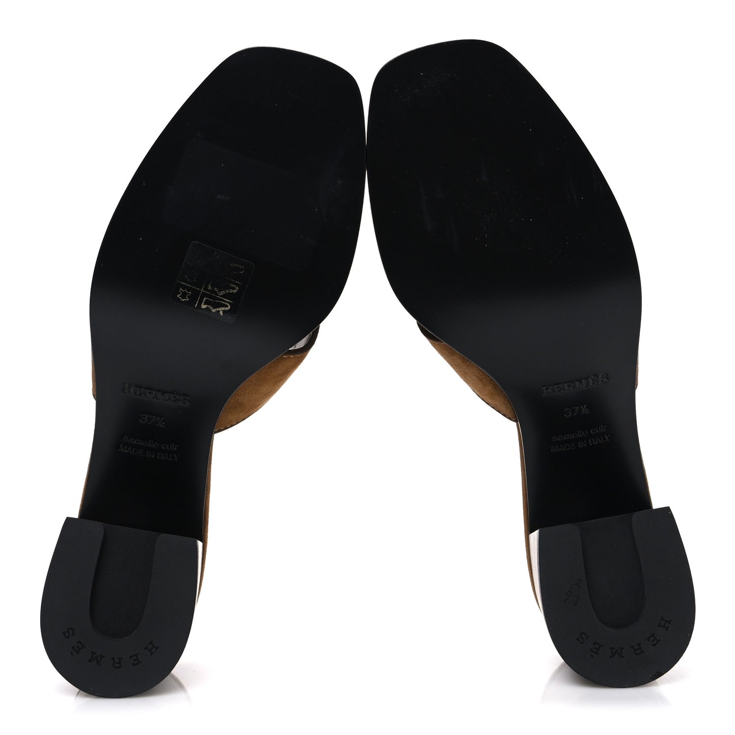 Velvet Goatskin Helia 60 Sandals 37.5 Brun Fume
