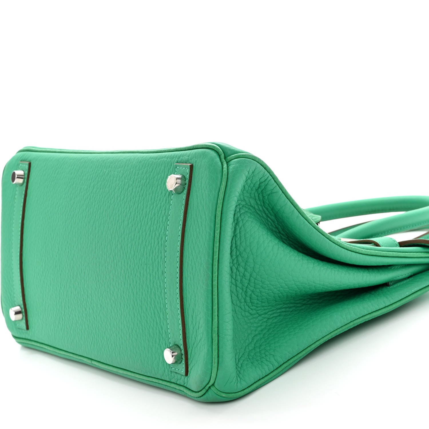Hermes Taurillon Clemence Birkin 30 Menthe 10 of 12