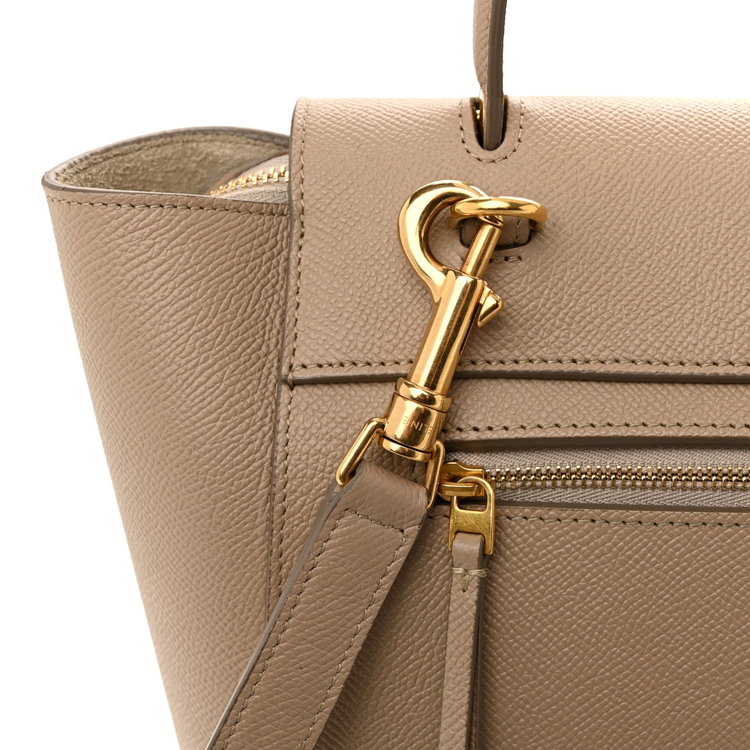 Celine Grained Calfskin Micro Belt Bag Light Taupe 11 of 15