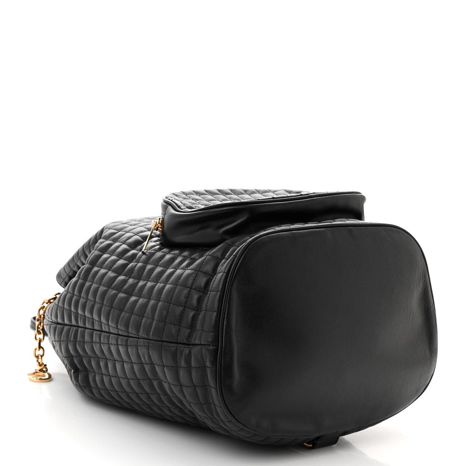 Celine Calfskin Quilted Medium C Backpack Black 4 of 10