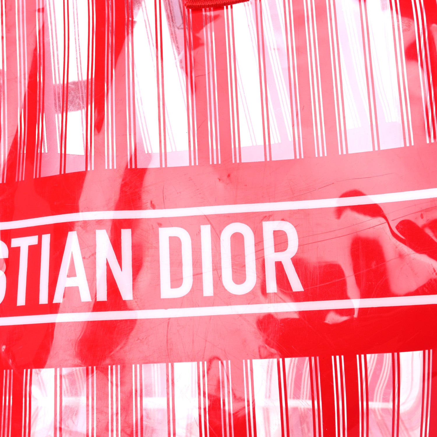 Christian Dior PVC Diorivera Tote Red 9 of 10