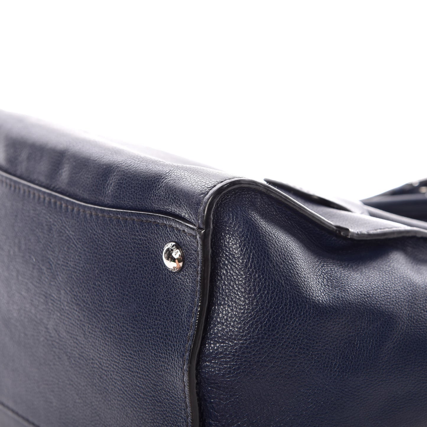 Glace Calf Small Twin Pocket Tote Baltico