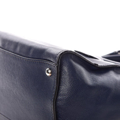 Prada Glace Calf Small Twin Pocket Tote Baltico 8 of 17