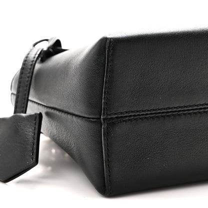 Fendi Shiny Nappa Crystal Croc Tail Mini By The Way Boston Bag Black Smoky Quartz 9 of 10
