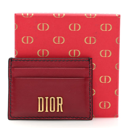 Christian Dior Calfskin D-Fence Card Holder Red 8 of 8