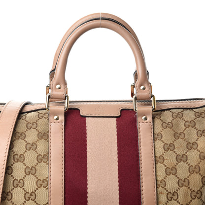 Gucci Monogram Vintage Web Medium Boston Pink 22 of 22
