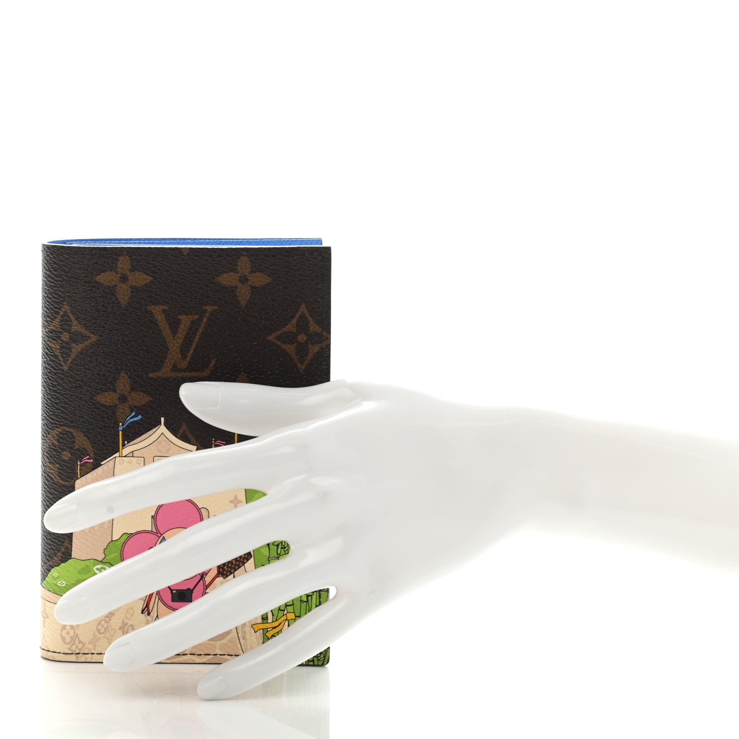 Louis Vuitton Monogram 2021 Christmas Animation China Passport Cover Myosotis Blue 2 of 6
