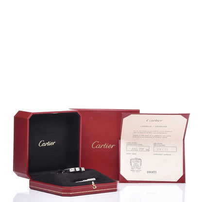 Cartier 18K White Gold 4 Diamond LOVE Bracelet 16 6 of 6