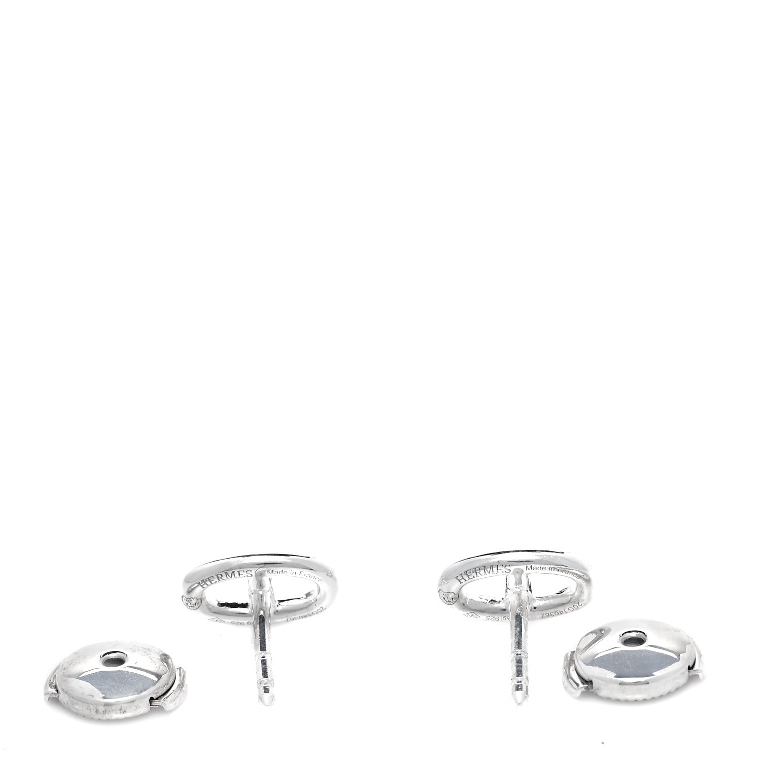 Hermes Sterling Silver TPM Farandole Earrings 3 of 6