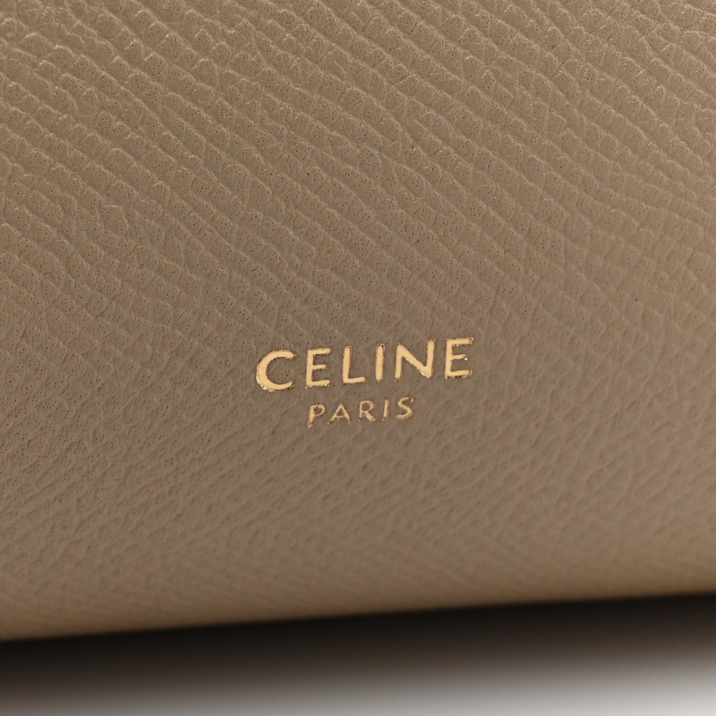 Grained Calfskin Micro Belt Bag Light Taupe