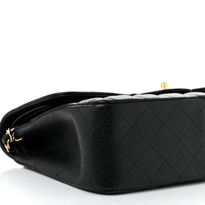 Chanel Caviar Quilted Jumbo Double Flap Black 9 of 12
