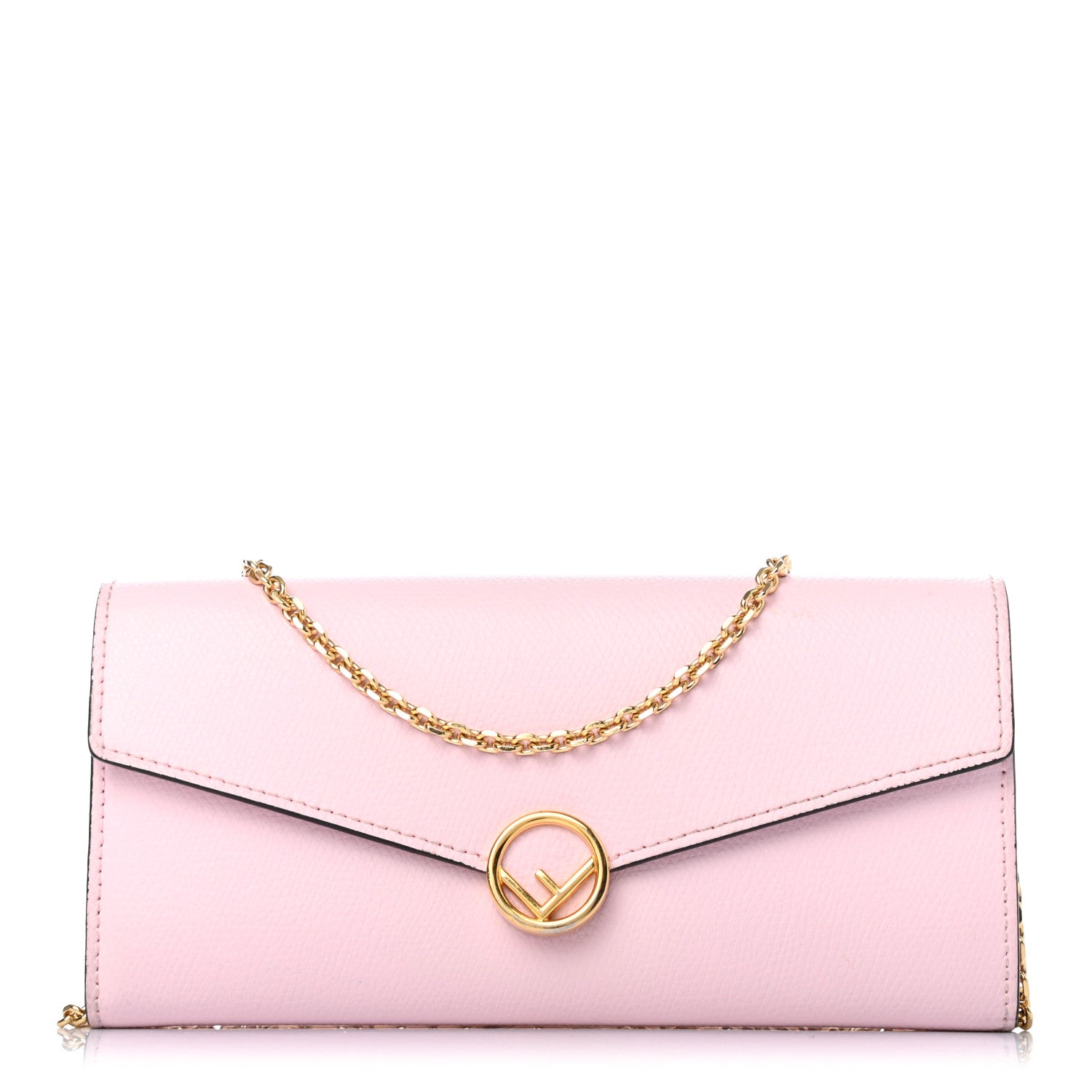 Fendi Vitello Cruise F is Fendi Continental Envelope Wallet On Chain Peonia 1 of 6